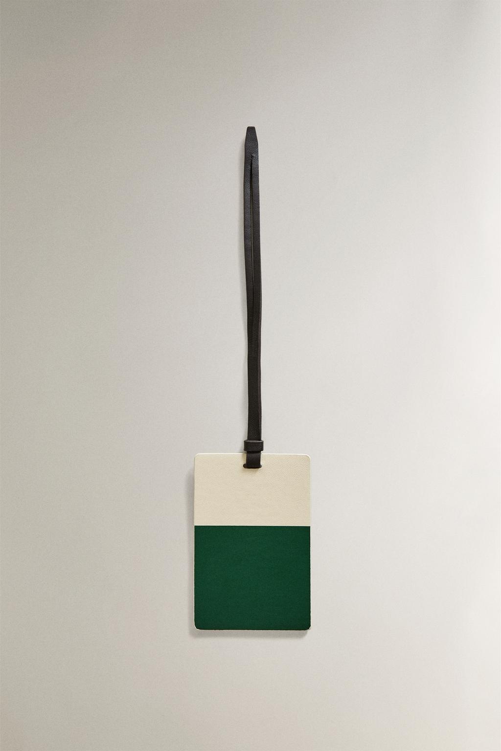 Кожаная бирка для багажа