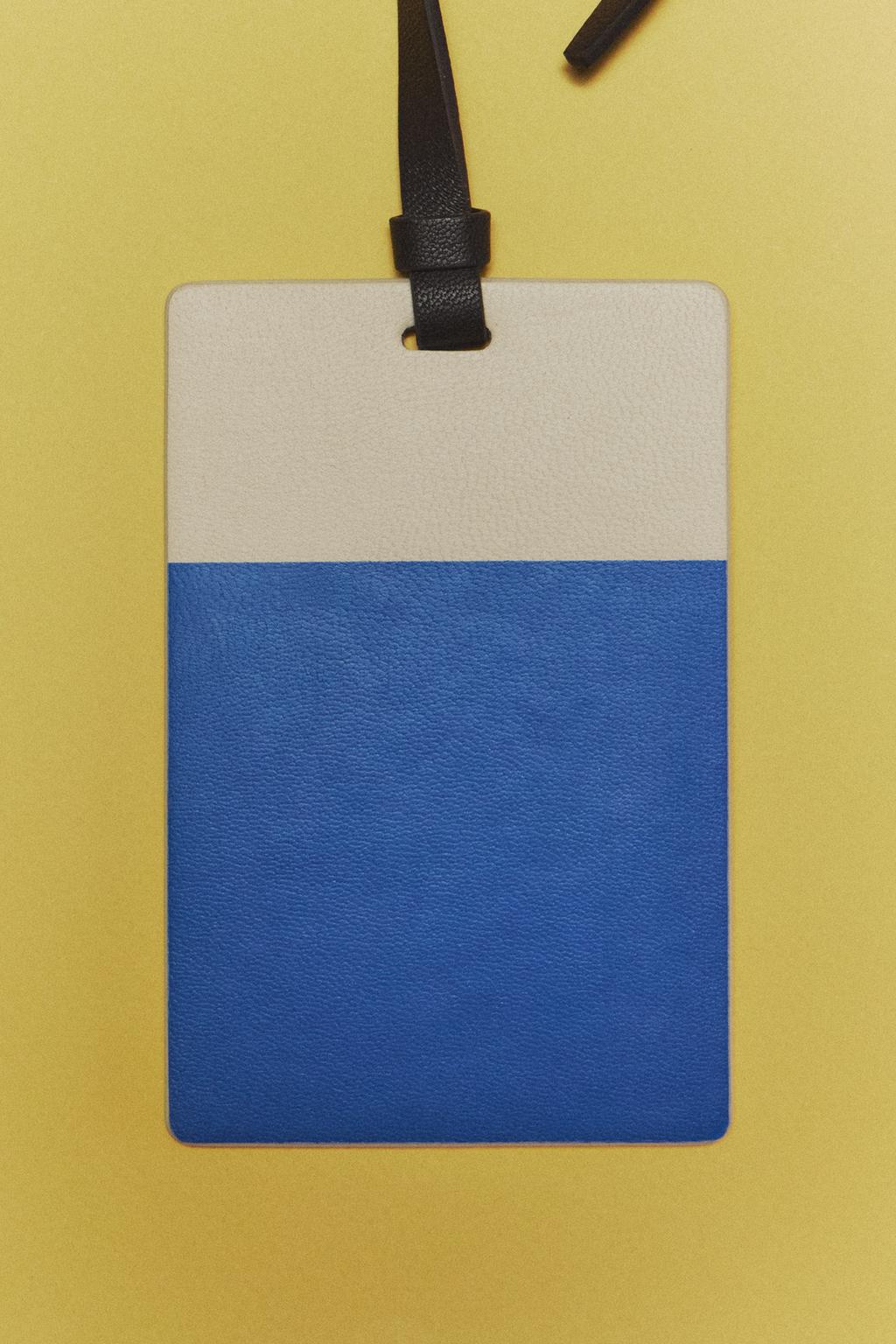 Кожаная бирка для багажа