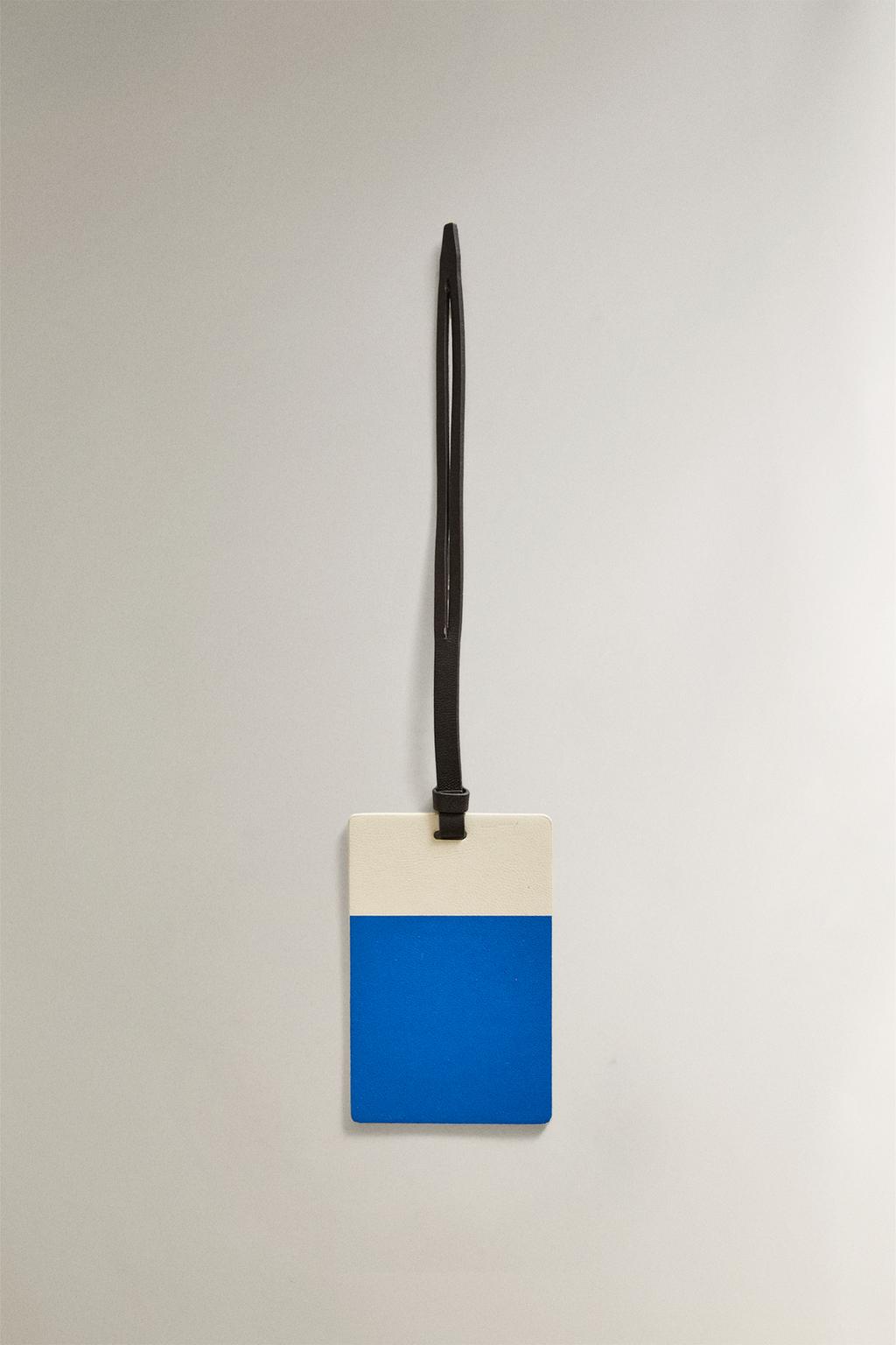 Кожаная бирка для багажа