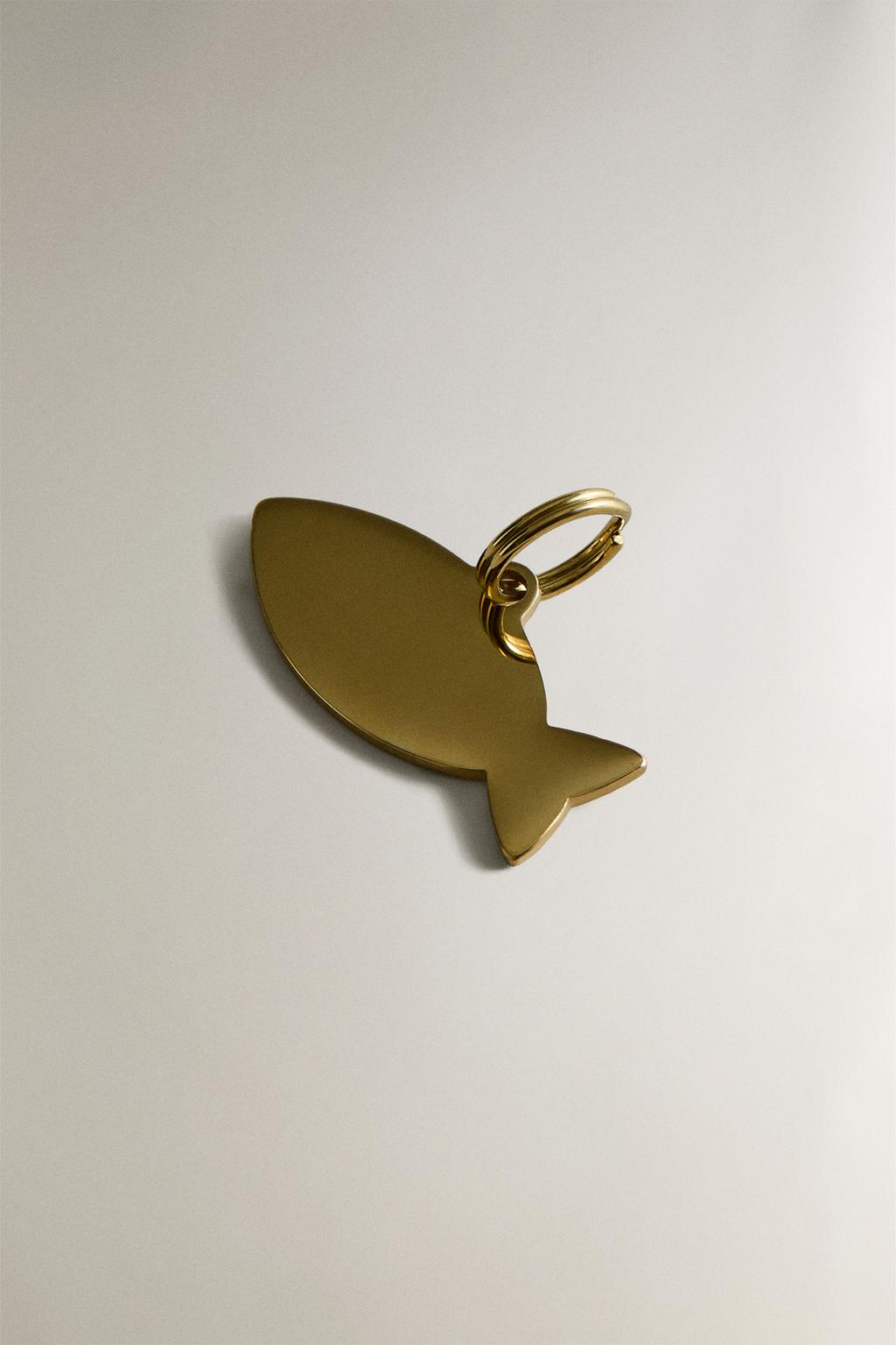 Подвеска для домашнего питомца рыбка из нержавеющей стали