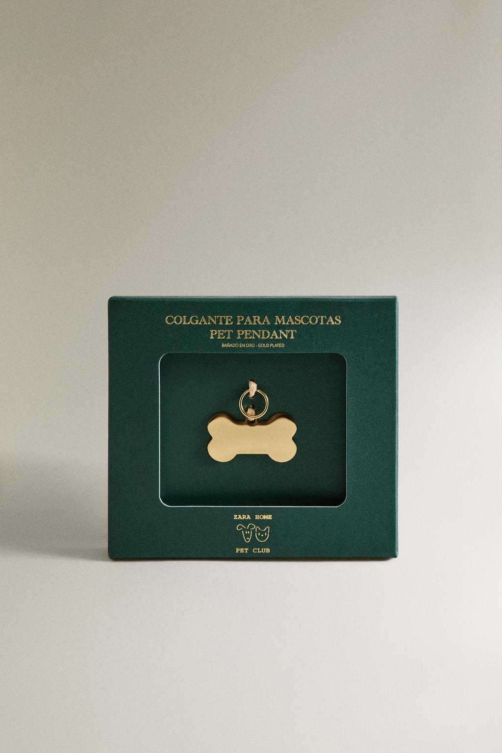 Подвеска для питомца из нержавеющей стали с косточкой