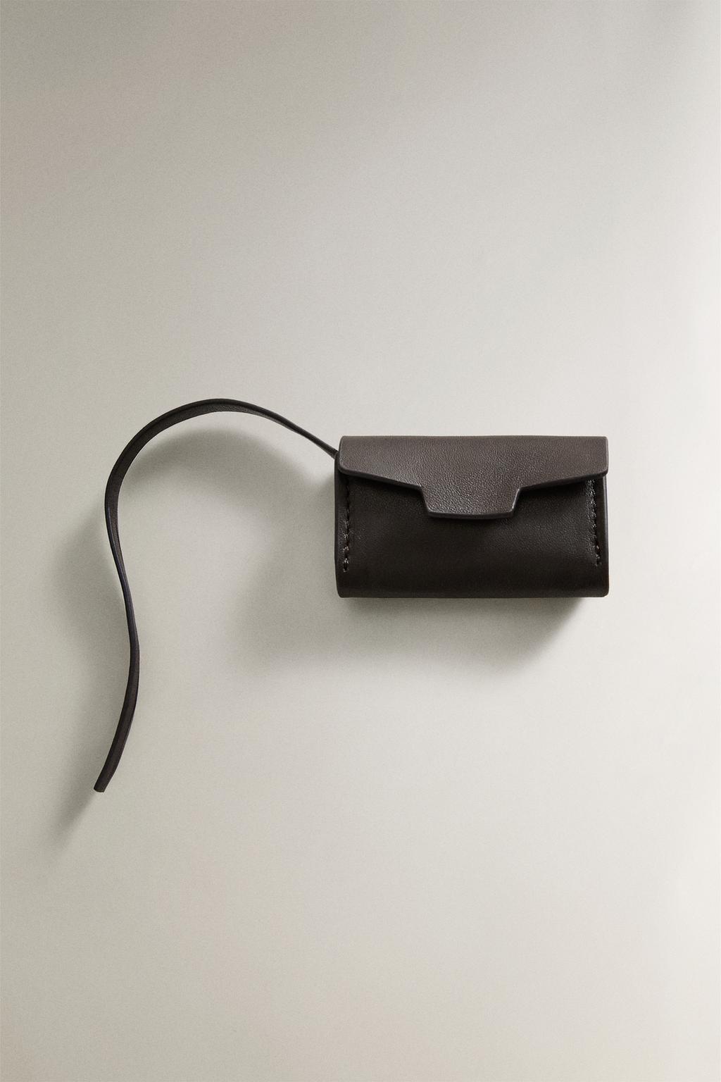 Кожаный держатель для пакетов для домашних животных