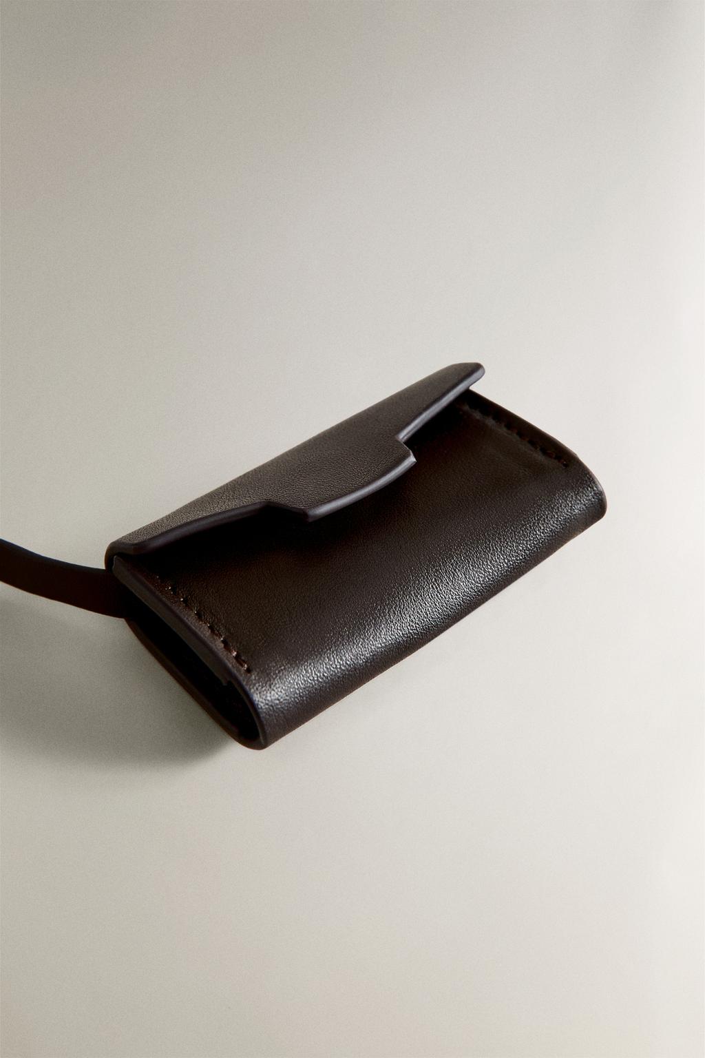 Кожаный держатель для пакетов для домашних животных