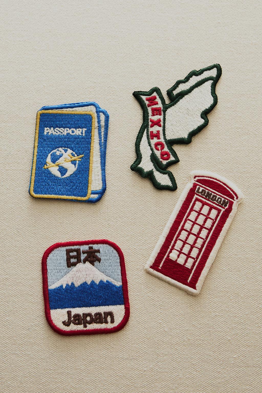 Набор нашивок для путешествий (набор из 4 штук)