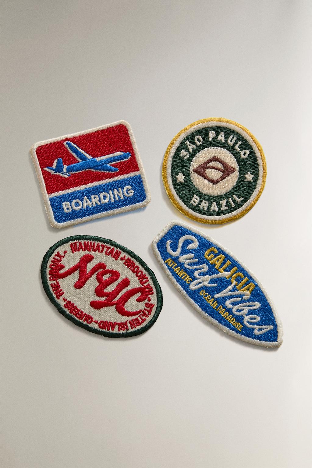 Набор нашивок для путешествий (набор из 4 шт.)