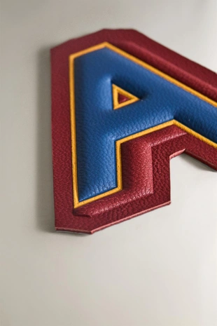 Набор нашивок из кожи с буквой a- Заказать в России