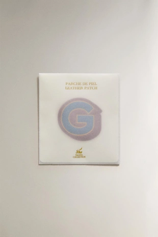 Нашивка из кожи с буквой g- Заказать в России