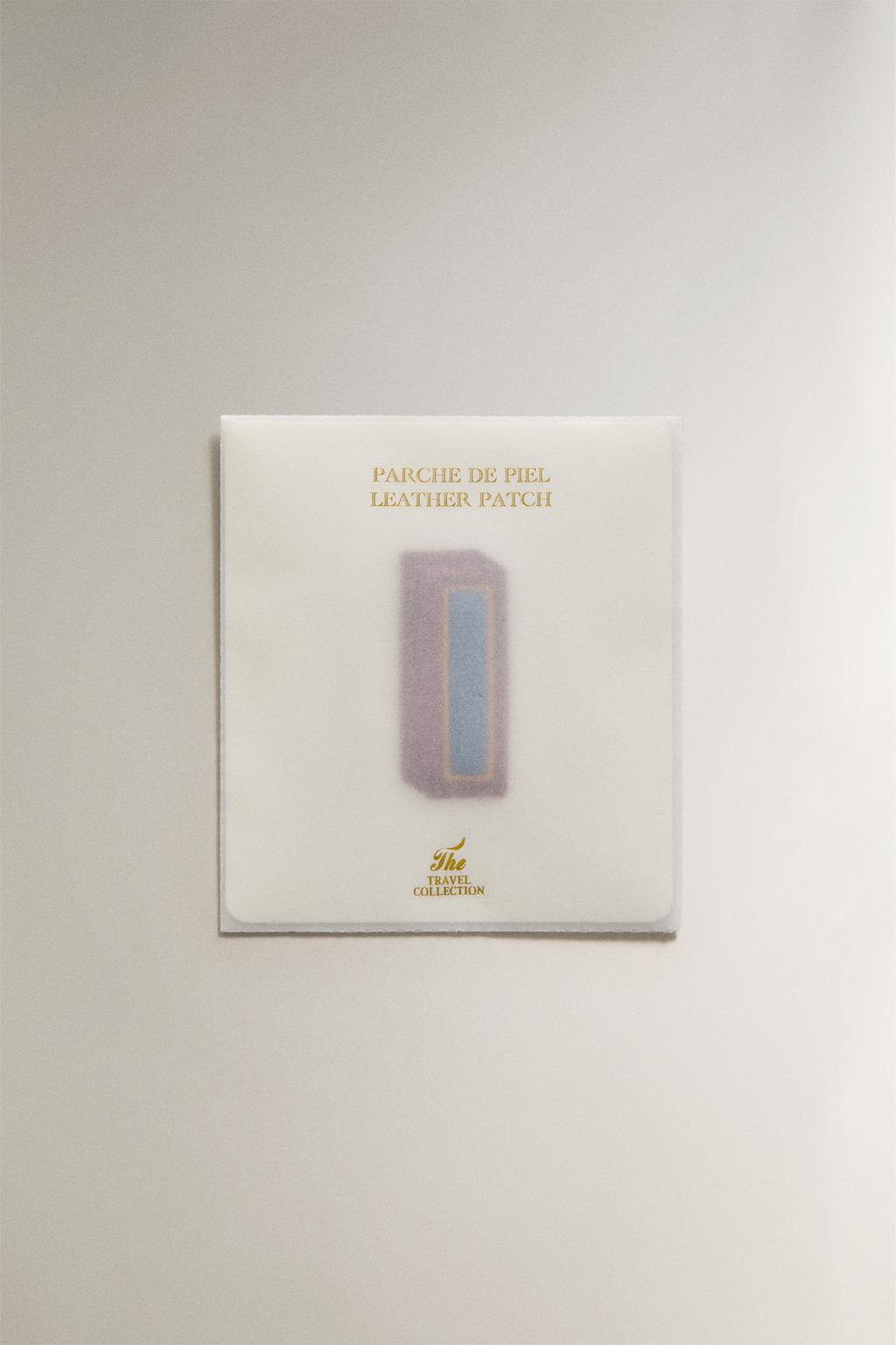 Кожаный нашивной патч с буквой i