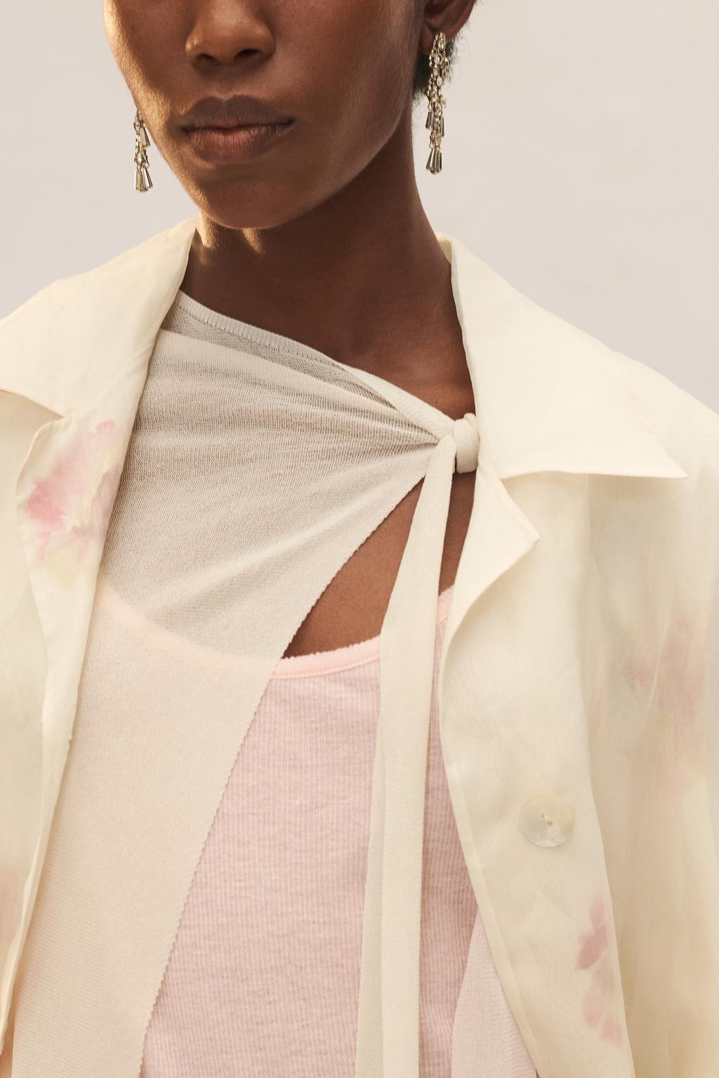 Фрак из шелка с принтом - limited edition