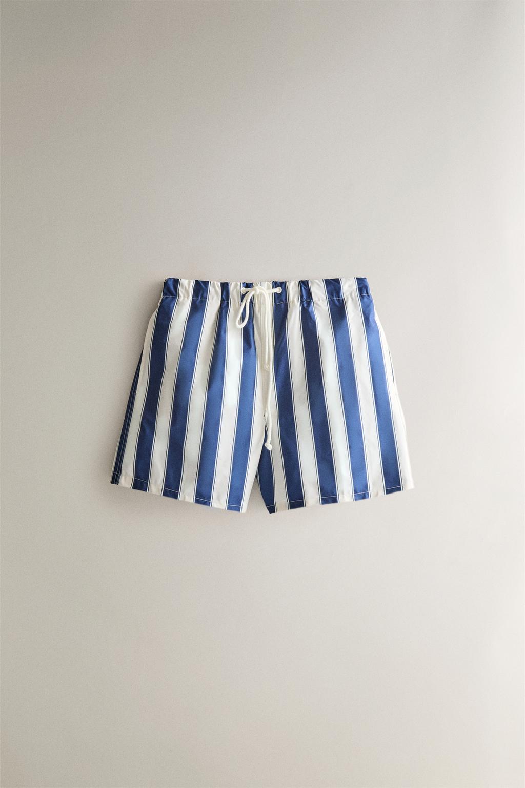 Плавки для пляжа в полоску