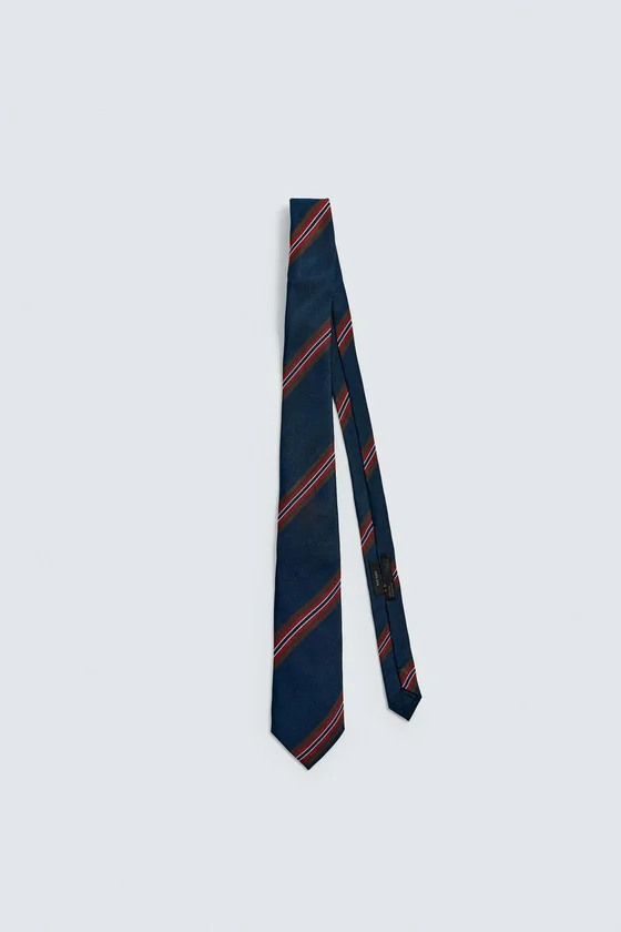 ГАЛСТУК 100% ШЕЛК ПОЛОСЫ