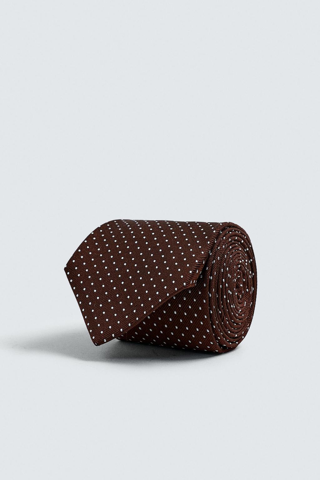 ШЕЛКОВЫЙ ГАЛСТУК В ГОРОШЕК