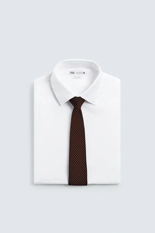 Шелковый галстук в горошек- Заказать в России