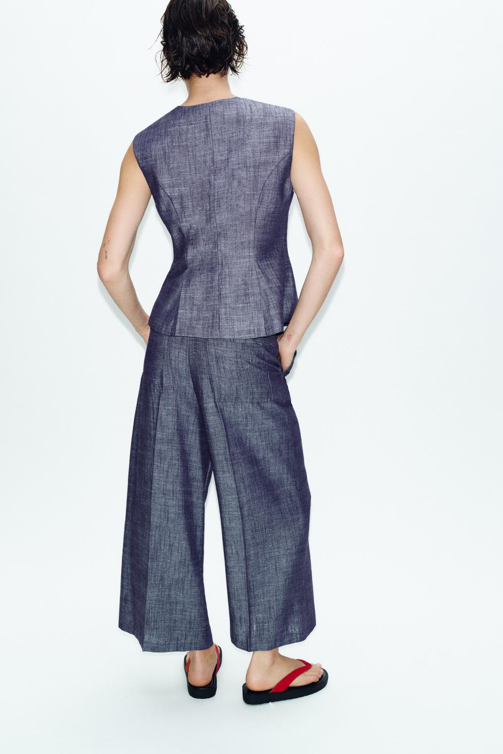 БРЮКИ-КЮЛОТЫ С ВЫСОКОЙ ПОСАДКОЙ