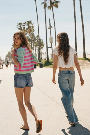 Кардиган в полоску- Заказать в России