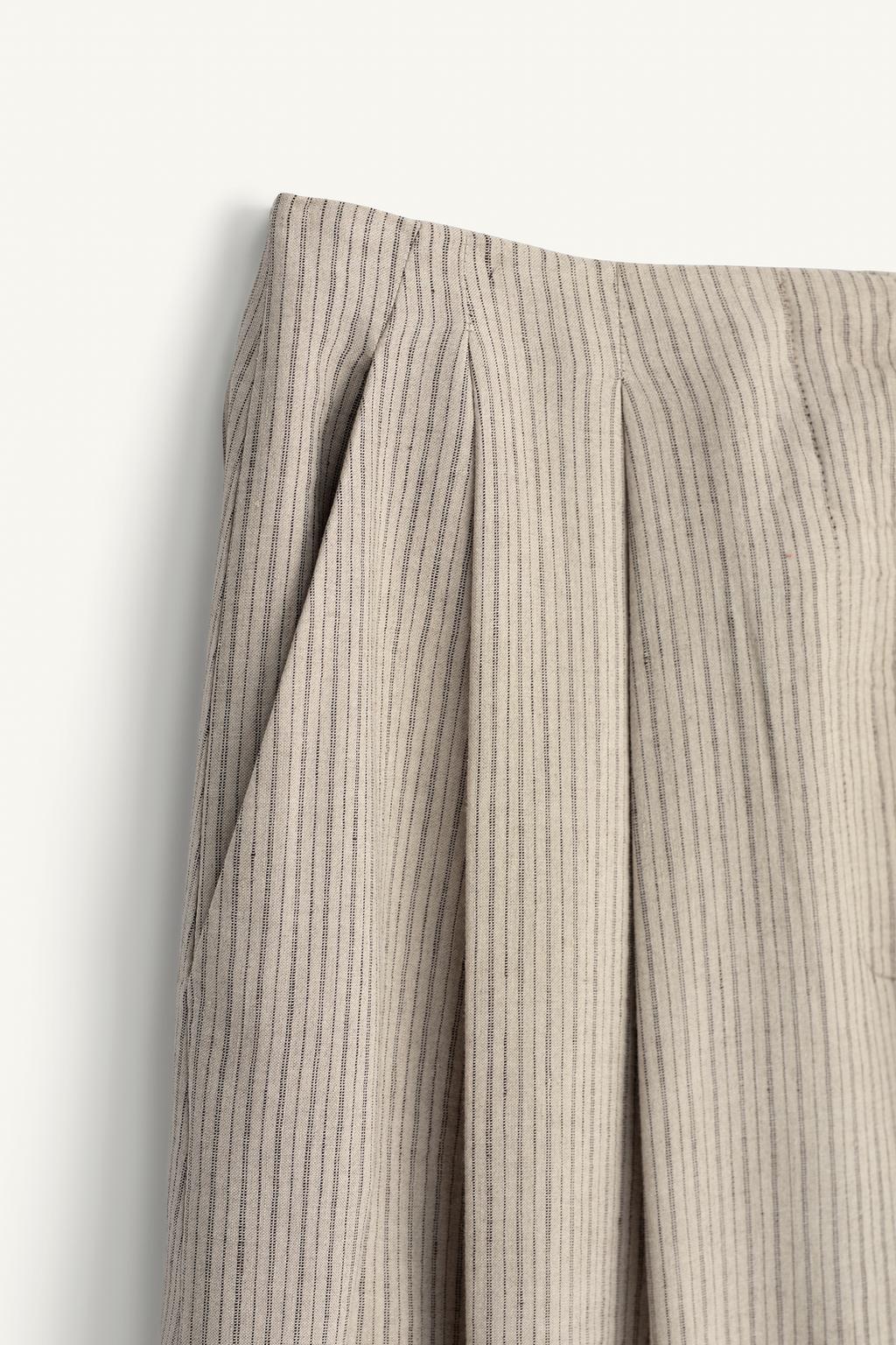 Брюки из льняной смеси в полоску limited edition