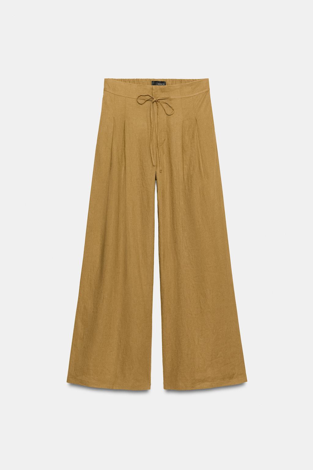 Широкие брюки с линиями стрелок