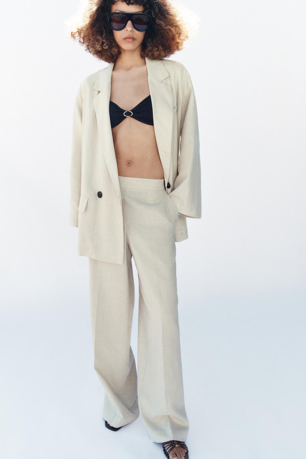 ПРЯМЫЕ БРЮКИ ИЗ ЛЬНА