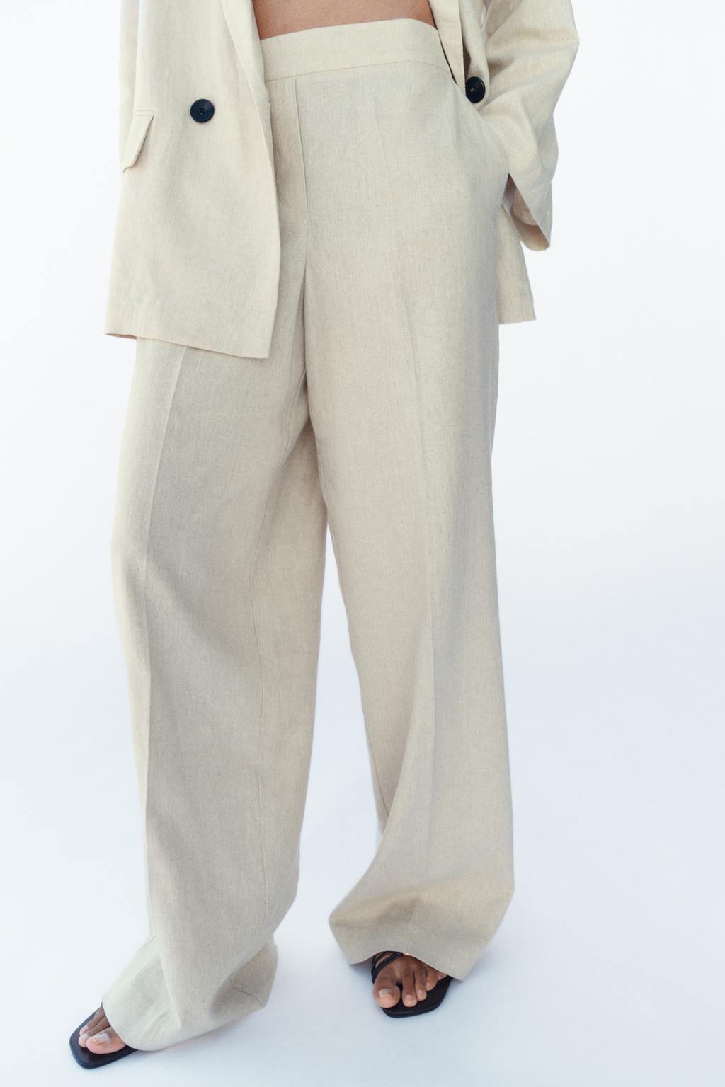 ПРЯМЫЕ БРЮКИ ИЗ ЛЬНА