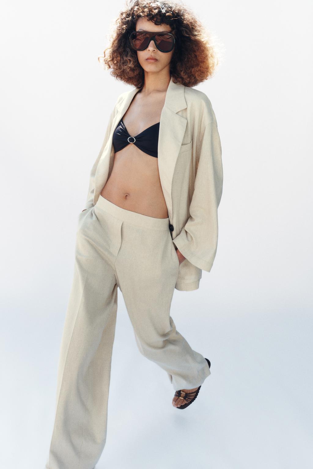 ПРЯМЫЕ БРЮКИ ИЗ ЛЬНА