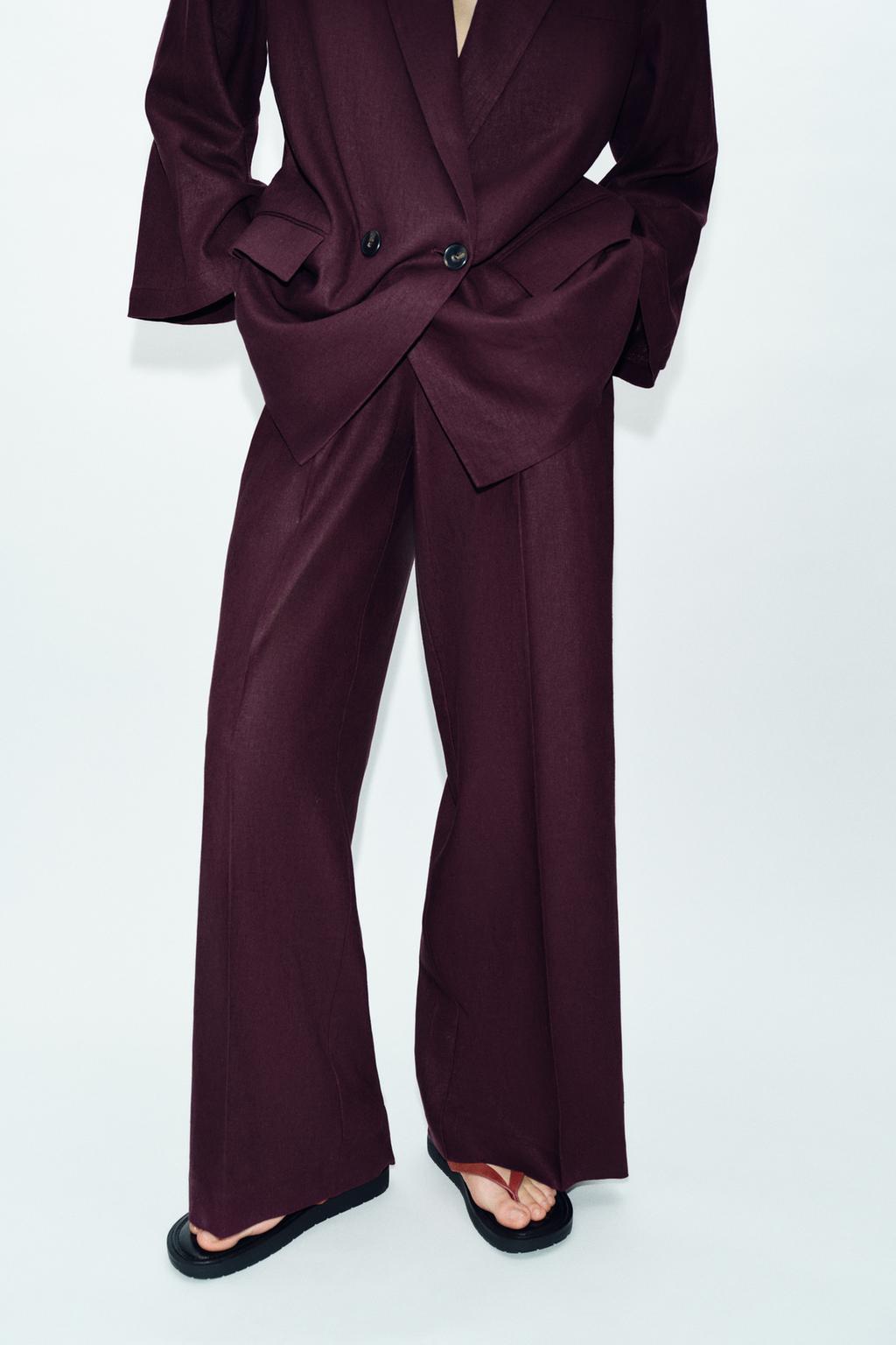 ПРЯМЫЕ БРЮКИ ИЗ ЛЬНА