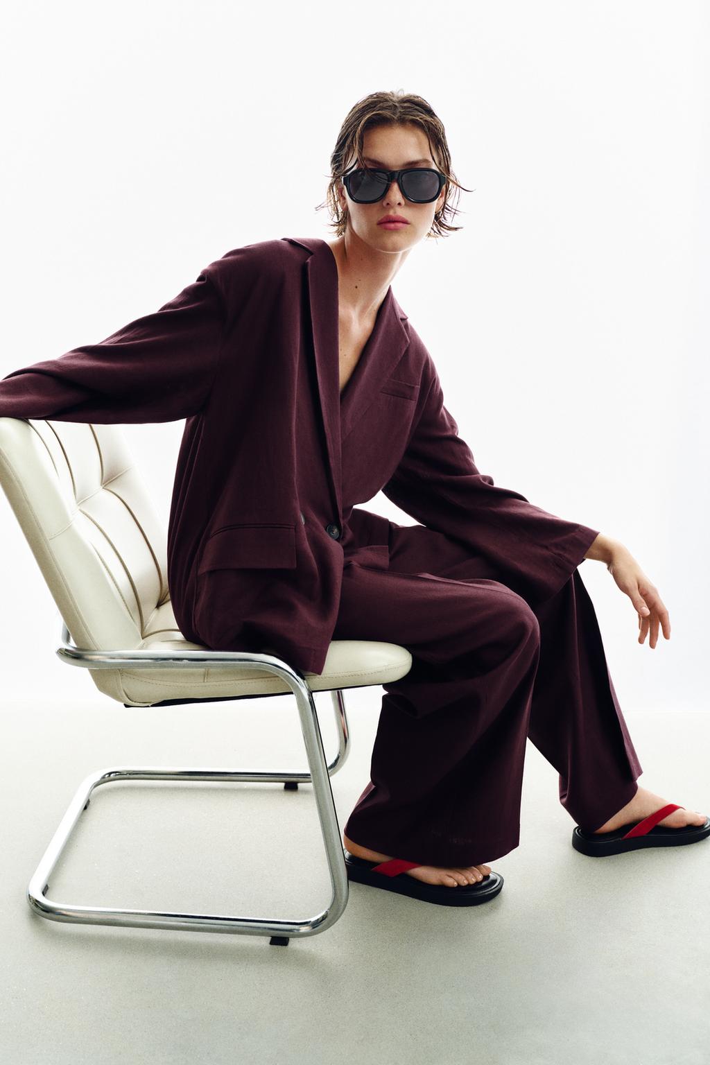 ПРЯМЫЕ БРЮКИ ИЗ ЛЬНА