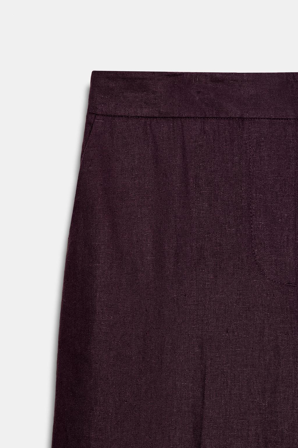 ПРЯМЫЕ БРЮКИ ИЗ ЛЬНА