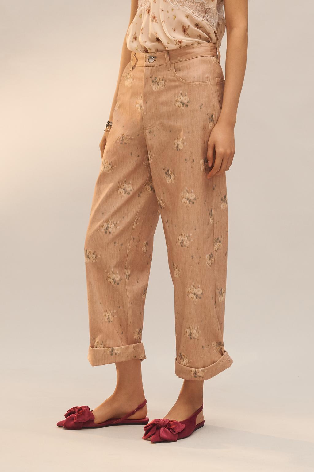 Брюки в цветочном принте limited edition