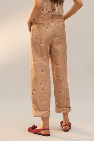 Брюки в цветочном принте limited edition- Заказать в России