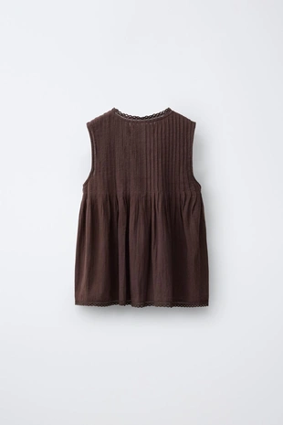 Рубашка со сборками и кружевом- Заказать в России