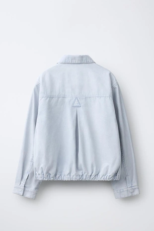 Джинсовая куртка с кружевом- Заказать в России