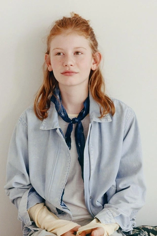 Джинсовая куртка с кружевом- Заказать в России