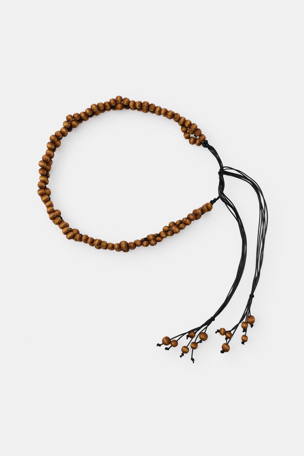 РЕМЕНЬ С ДЕРЕВЯННЫМИ ШАРИКАМИ