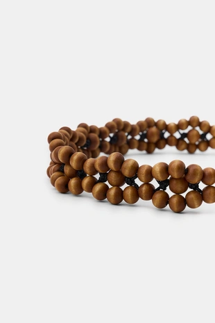 Купить Zara Ремень с деревянными шариками