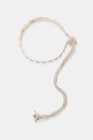 Ремень из шнурков и ракушек- Заказать в России