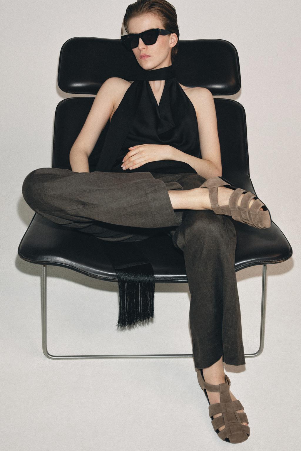 ЗАМШЕВЫЕ САНДАЛИИ-КРАБЫ