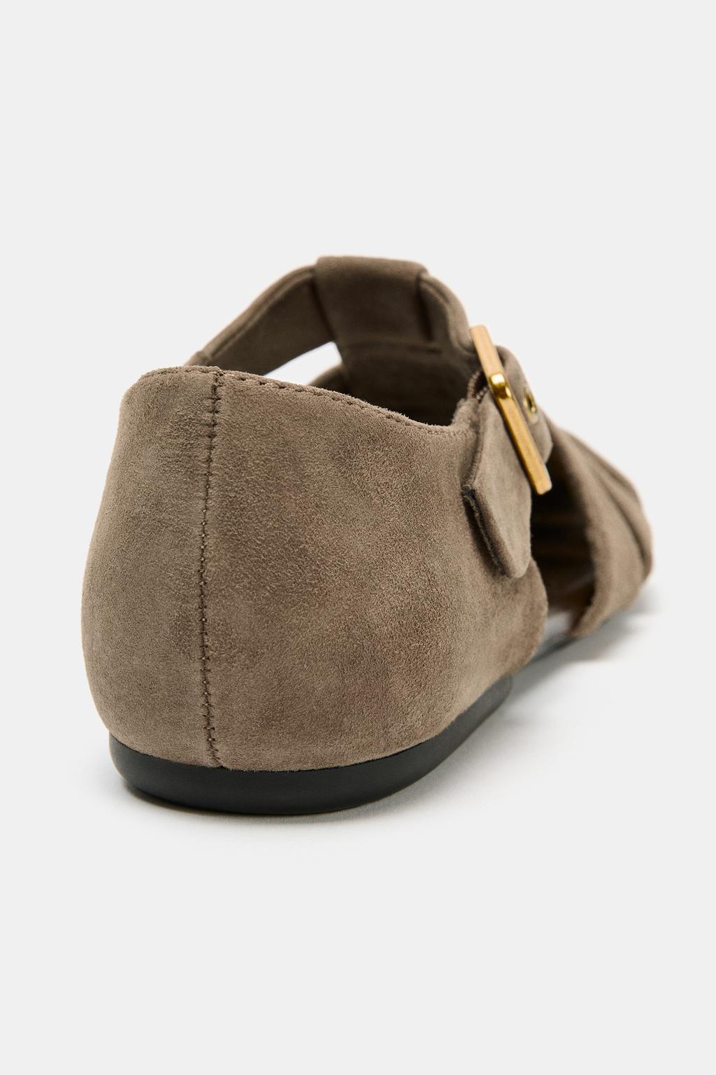 ЗАМШЕВЫЕ САНДАЛИИ-КРАБЫ