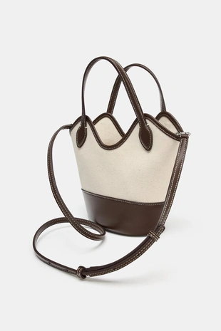 Комбинированная холщовая сумка- Заказать в России