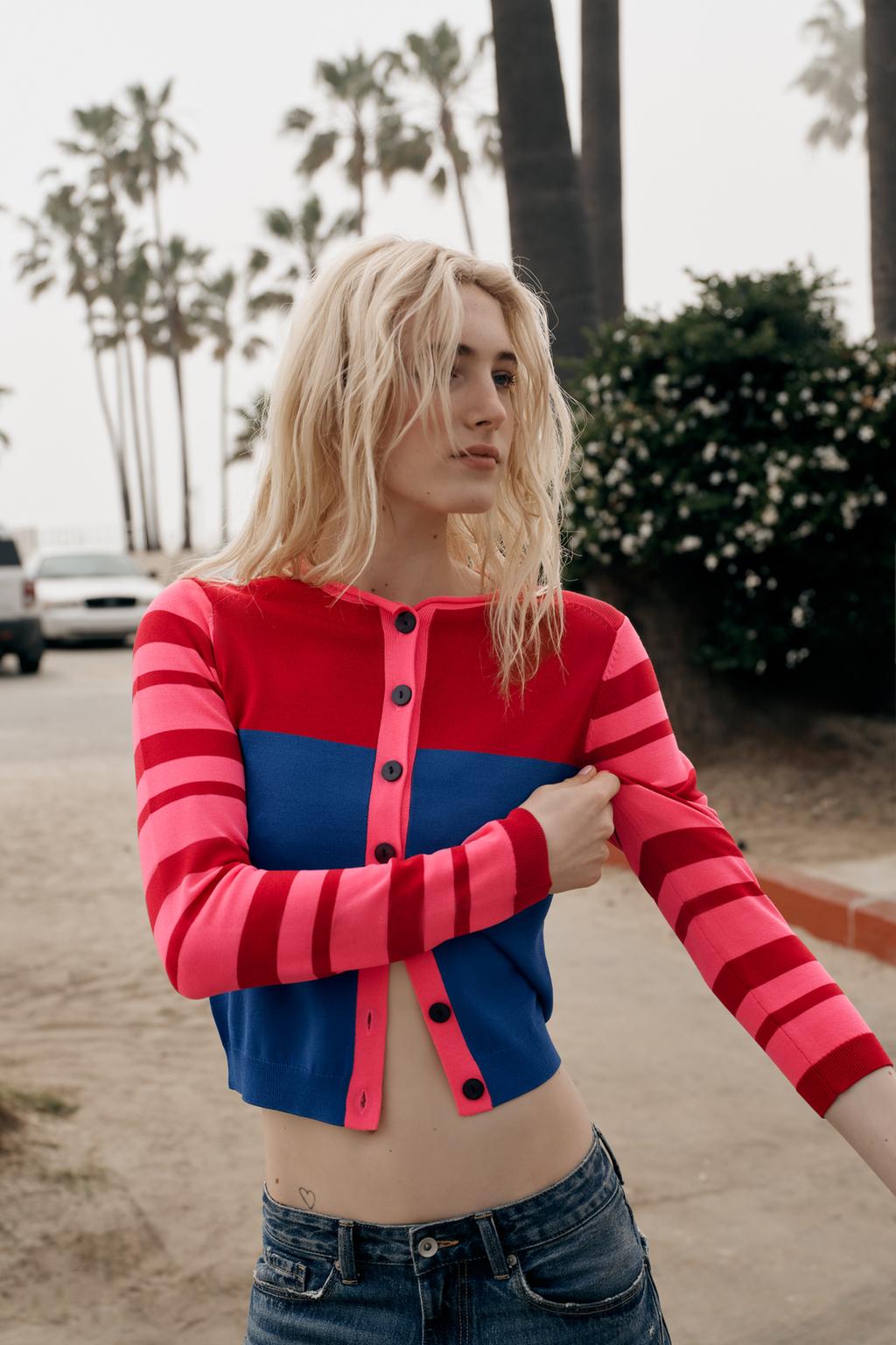 КАРДИГАН КОЛОР-БЛОК