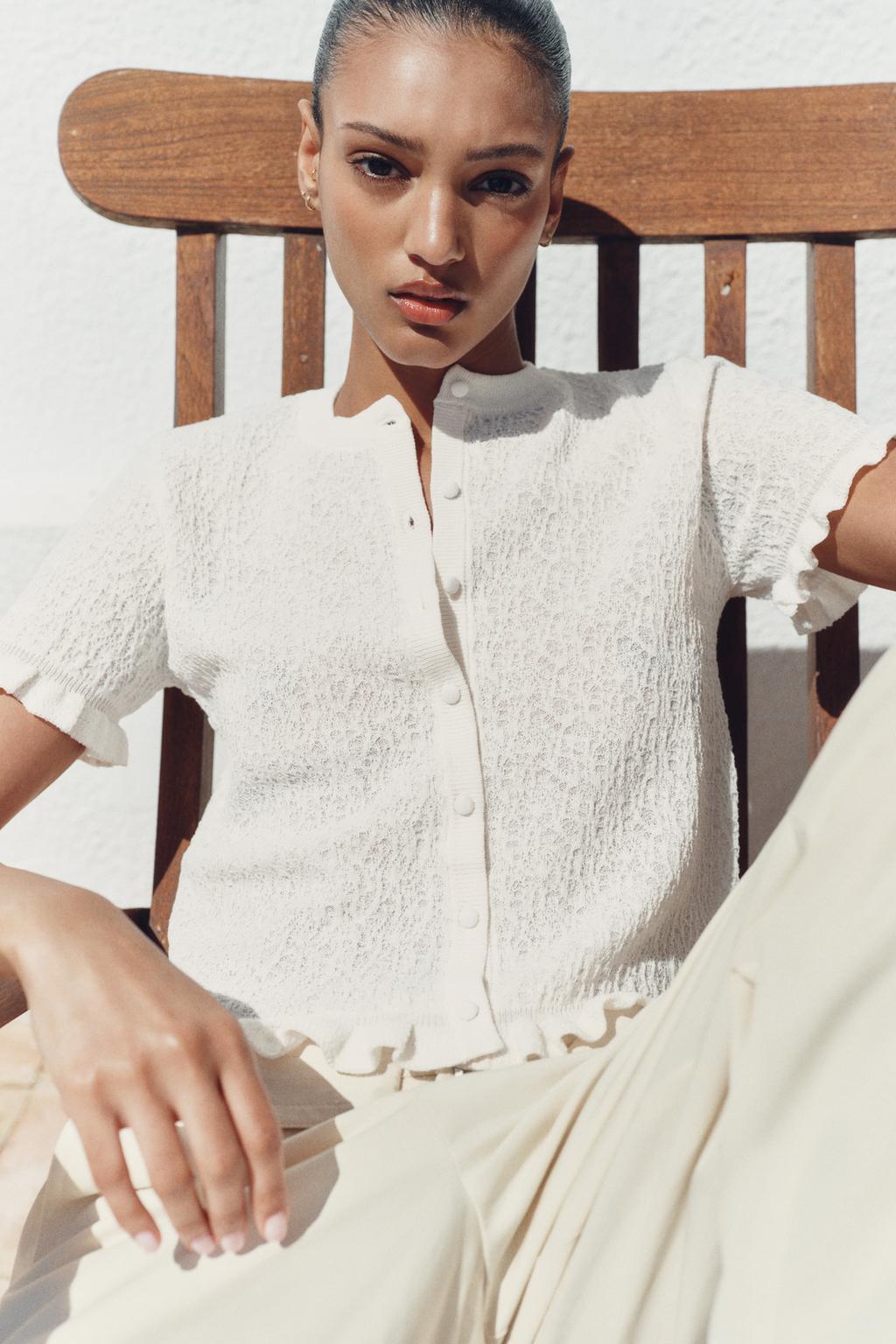 КАРДИГАН С ВОЛАНАМИ