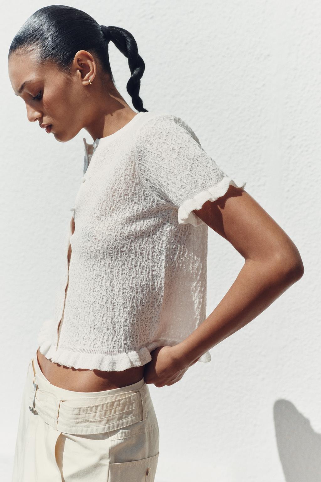 КАРДИГАН С ВОЛАНАМИ