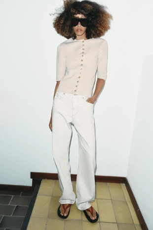 Кардиган с короткими рукавами- Заказать в России