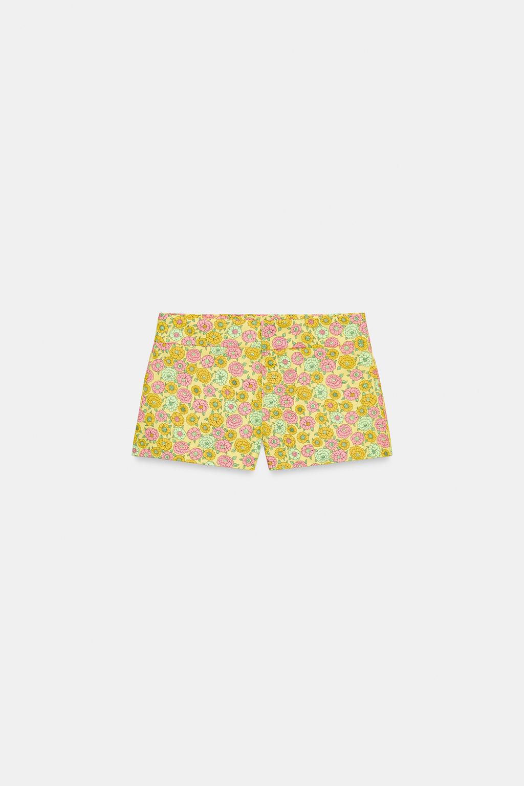ШОРТЫ МИНИ С ЦВЕТАМИ