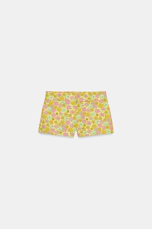 Шорты мини с цветами- Заказать в России