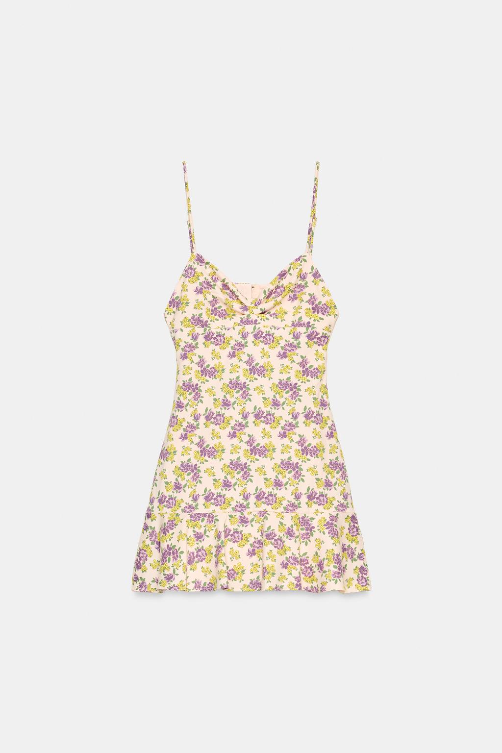 ПЛАТЬЕ С ЦВЕТОЧНЫМИ БРЕТЕЛЯМИ