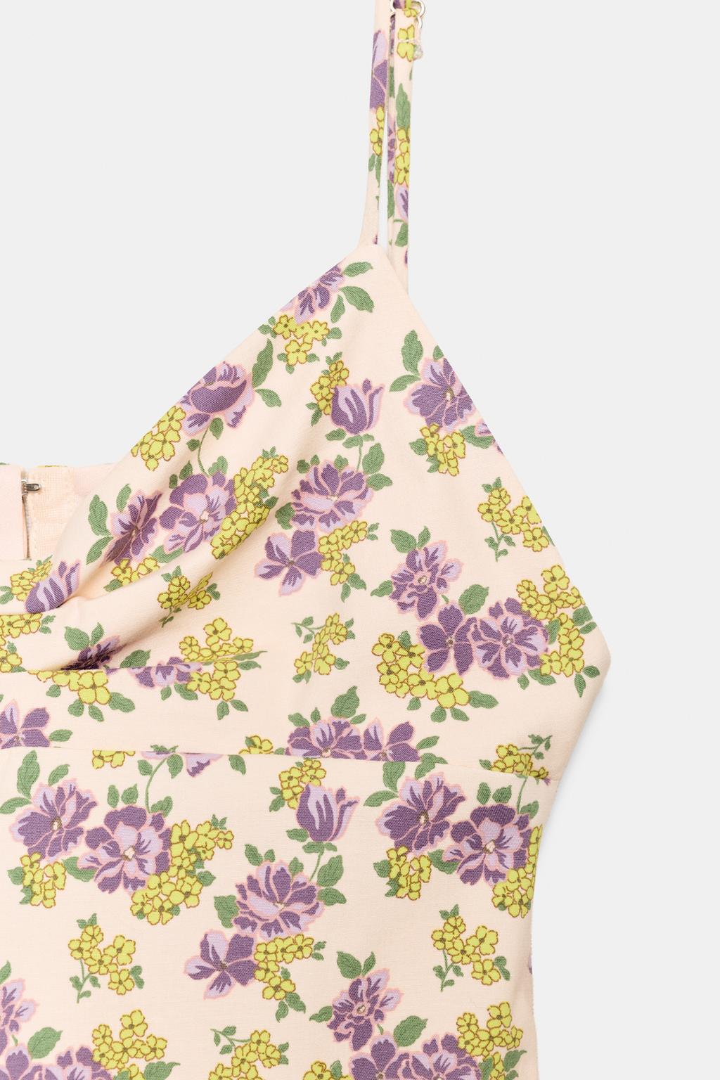 ПЛАТЬЕ С ЦВЕТОЧНЫМИ БРЕТЕЛЯМИ