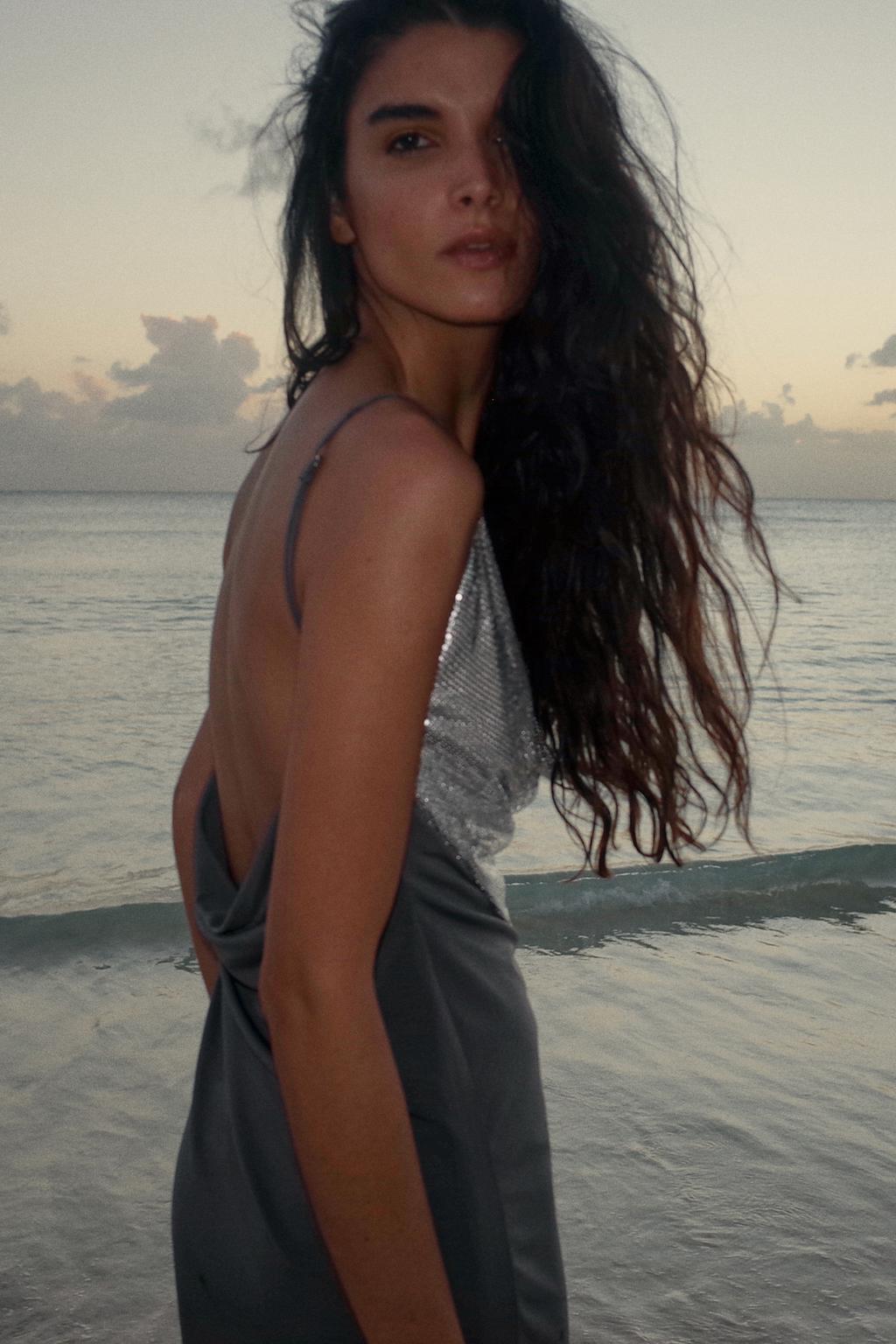 КОМБИНИРОВАННОЕ ПЛАТЬЕ ИЗ СЕТКИ