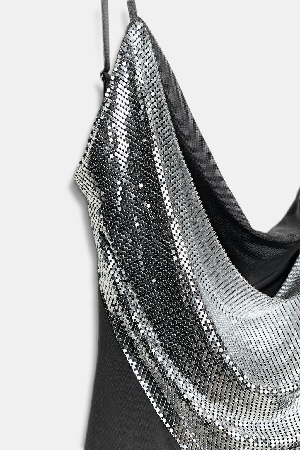 КОМБИНИРОВАННОЕ ПЛАТЬЕ ИЗ СЕТКИ