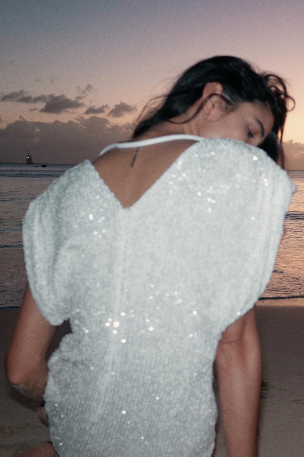 МИНИ-ПЛАТЬЕ С ПАЙЕТКАМИ