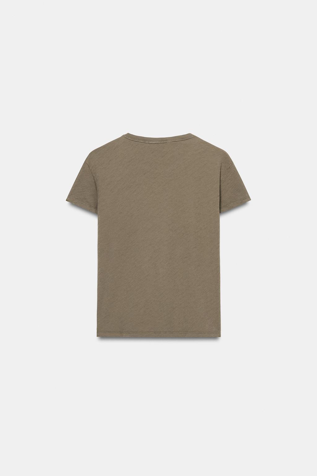 ФУТБОЛКА С РАЗРЕЗАМИ И КОРОТКИМИ РУКАВАМИ